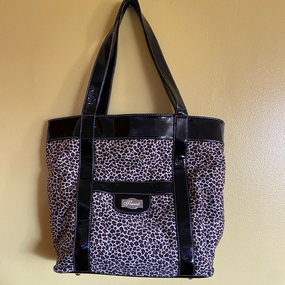 faith leopard print bag